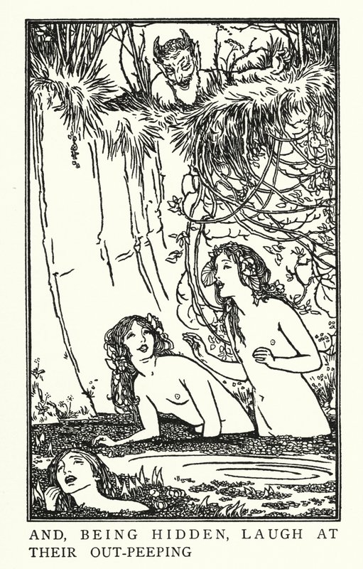 Illustration til digte af John Keats: Endymion (litho) af Robert Anning Bell