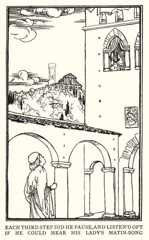 Illustration til digte af John Keats: Isabella or The Pot of Basil (litho) af Robert Anning Bell