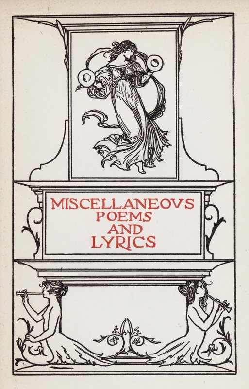 Illustration til digte af John Keats: Diverse digte og tekster (litho) af Robert Anning Bell