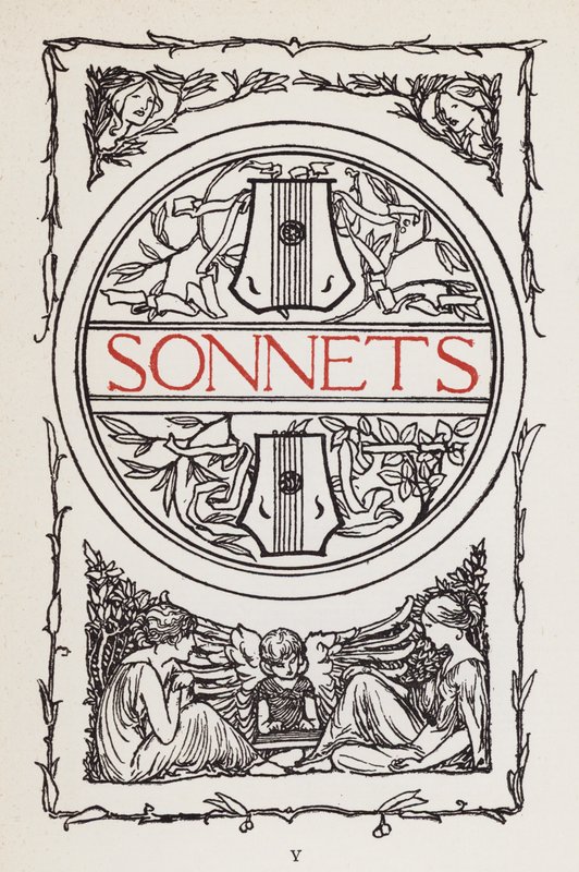 Illustration til digte af John Keats: Sonnetter (litho) af Robert Anning Bell