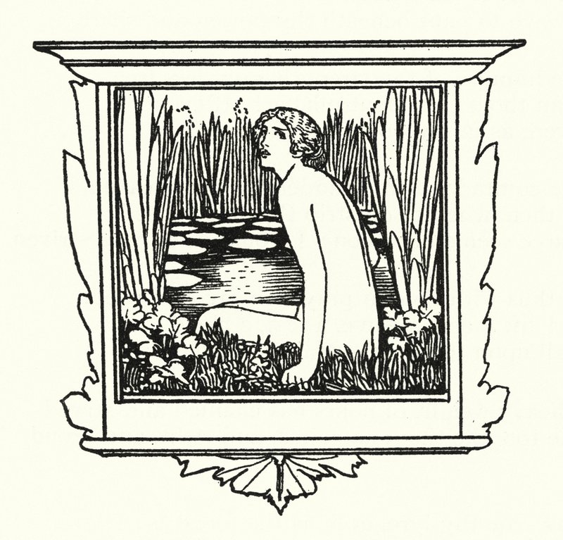 Shelley: Ode til vestenvinden (litho) af Robert Anning Bell