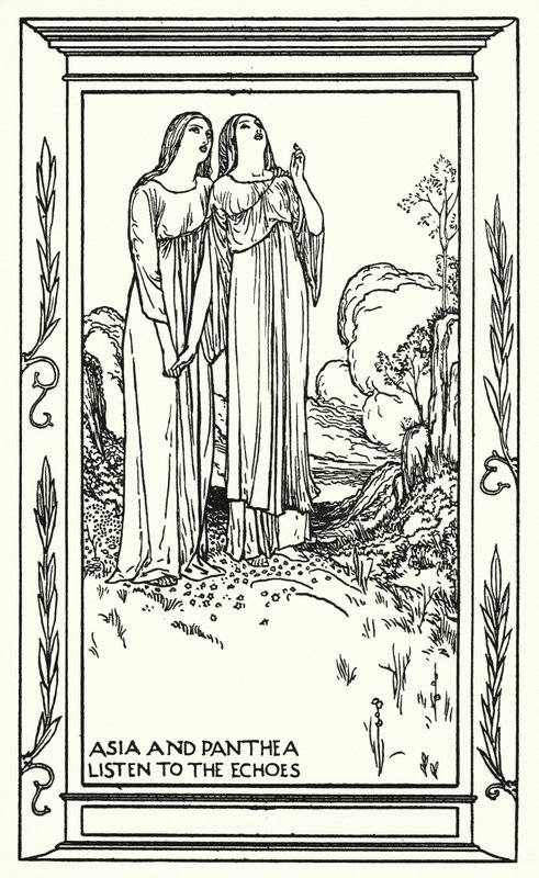 Shelley: Prometheus Unbound (litografi) af Robert Anning Bell