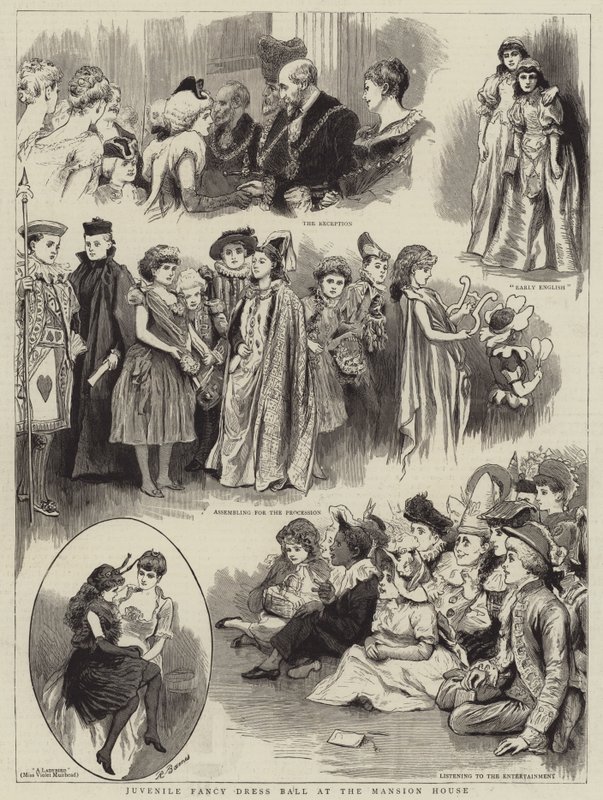 Juvenile Fancy Dress Ball i Mansion House af Robert Barnes