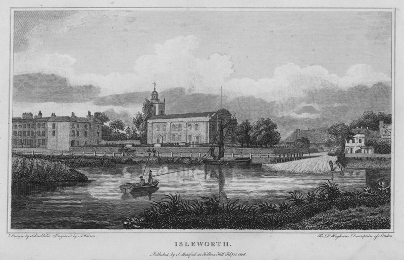Isleworth (gravering) af Robert Blemell (after) Schnebbelie