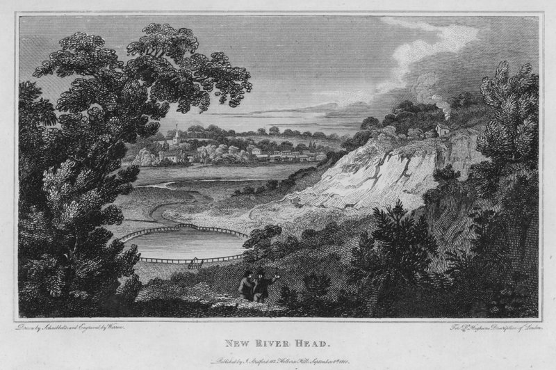 New River Head (gravering) af Robert Blemell (after) Schnebbelie