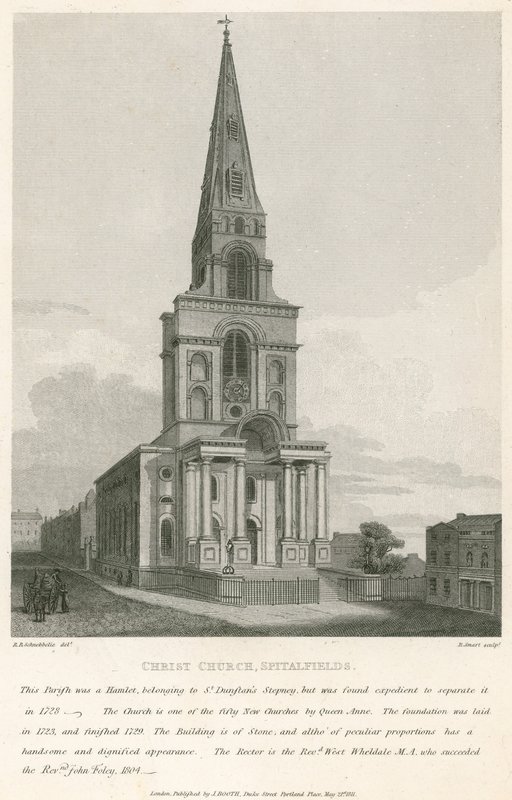 Christ Church, Spitalfields, London af Robert Blemell Schnebbelie