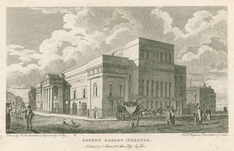 Covent Garden Theatre, Westminster, London af Robert Blemell Schnebbelie