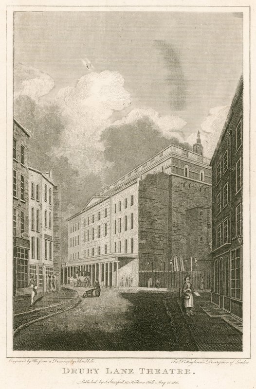Drury Lane Theatre, London af Robert Blemell Schnebbelie