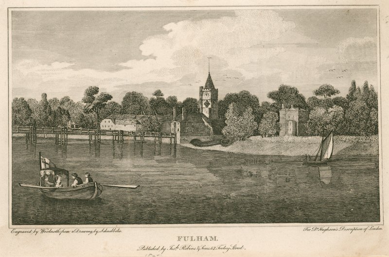 Fulham Church, London af Robert Blemell Schnebbelie