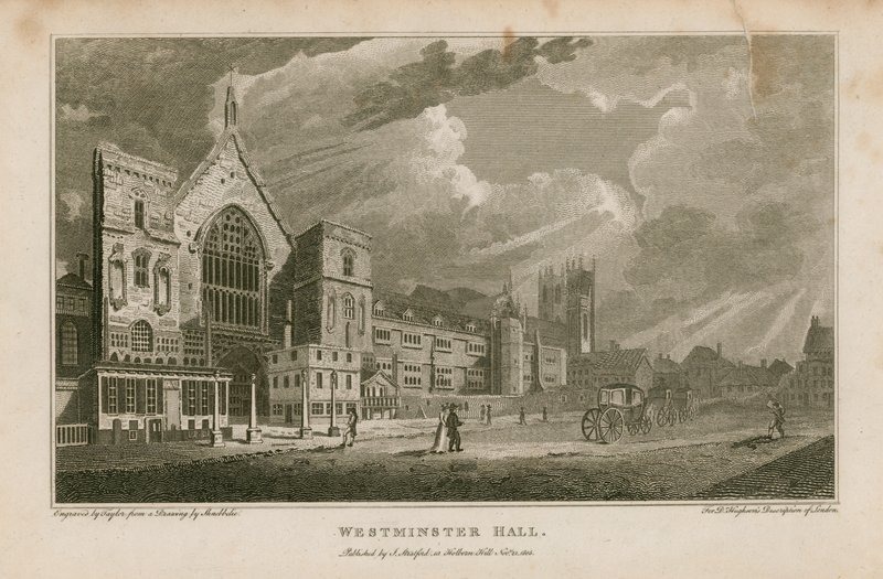 Westminster Hall af Robert Blemell Schnebbelie