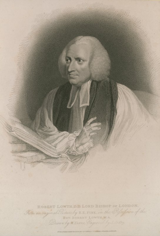Portræt af Robert Lowth af Robert Edge Pine