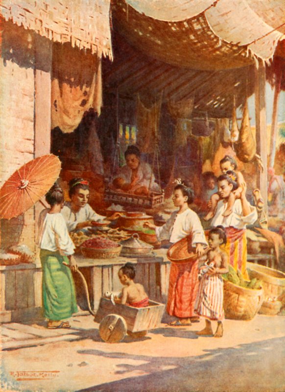 I en burmesisk bazar af Robert George Talbot Kelly