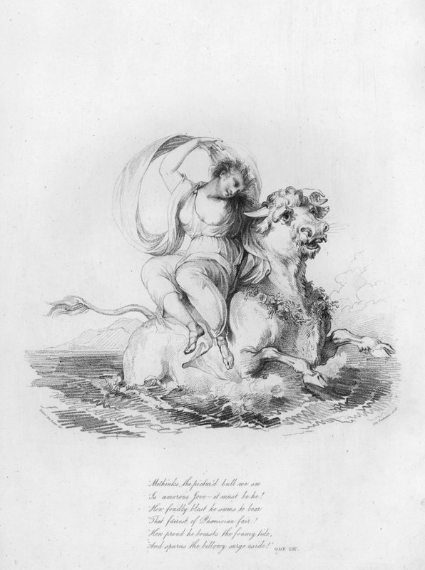 Anacreon, Ode LIV (gravering) af Robert Kerr (after) Porter