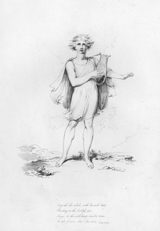Anacreon, Ode XLIII (gravering) af Robert Kerr (after) Porter