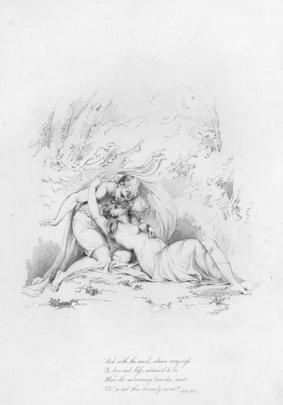 Anacreon, Ode XLI (gravering) af Robert Kerr (after) Porter
