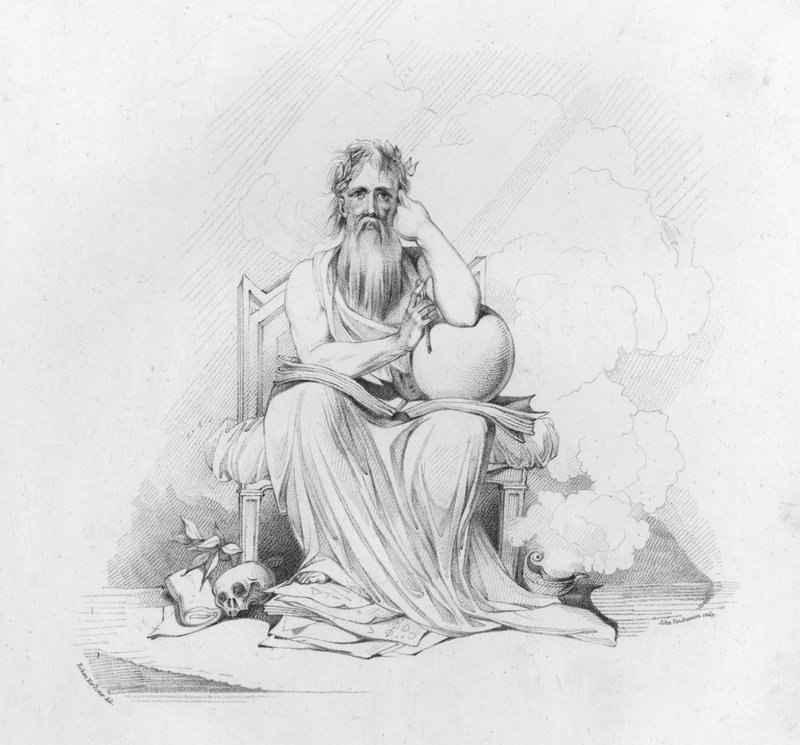 Illustration til Anacreon Odes (gravering) af Robert Kerr (after) Porter