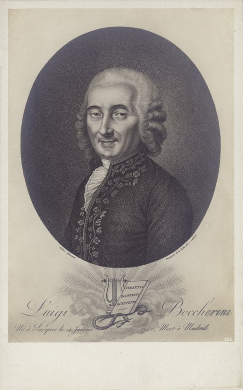 Luigi Boccherini, italiensk komponist og cellist (1743-1805). af Robert Lefevre