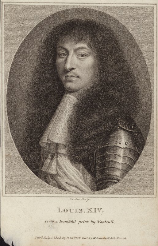 Portræt af kong Ludvig XIV af Frankrig af Robert Nanteuil