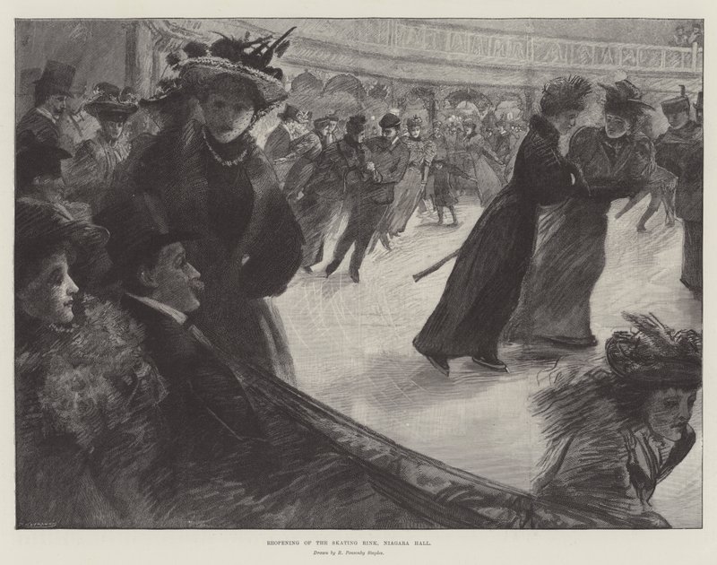 Genåbning af skøjtebanen, Niagara Hall af Robert Ponsonby Staples