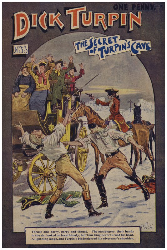 Dick Turpin (farve litho) af Robert Prowse Jnr