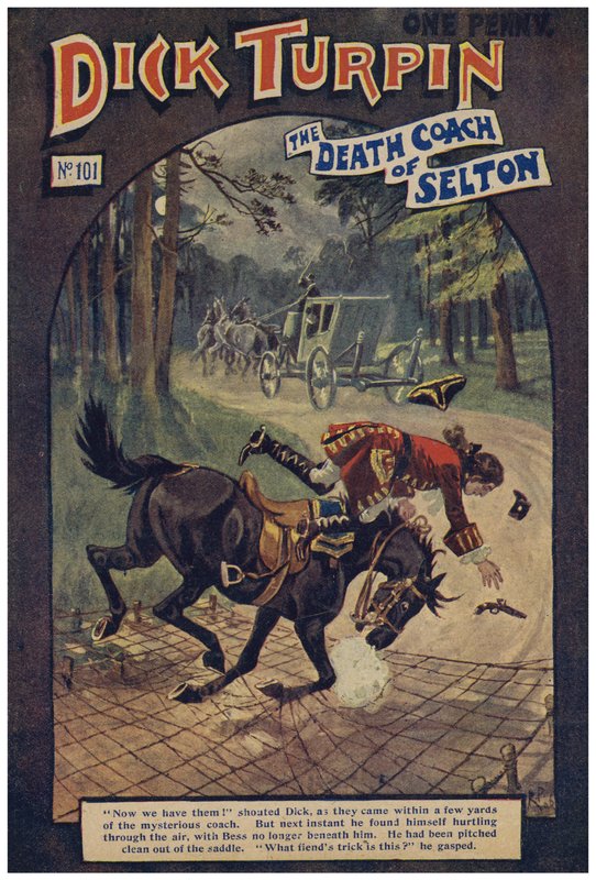 Dick Turpin (farve litho) af Robert Prowse Jnr
