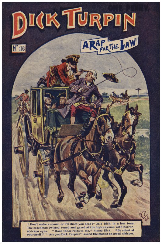 Dick Turpin (farve litho) af Robert Prowse Jnr