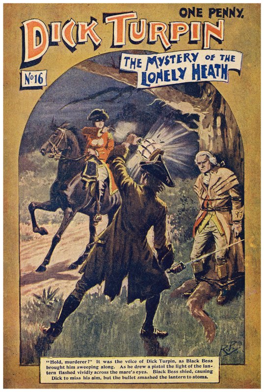 Dick Turpin (farve litho) af Robert Prowse Jnr