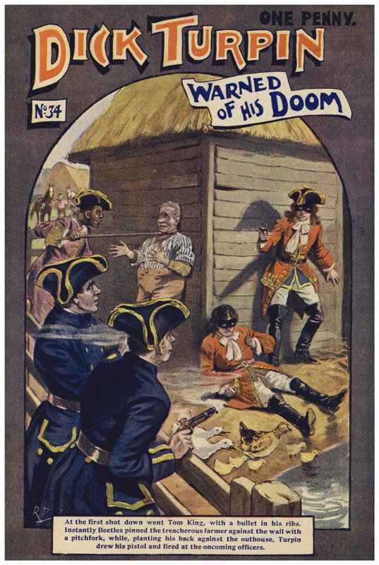Dick Turpin (farve litho) af Robert Prowse Jnr