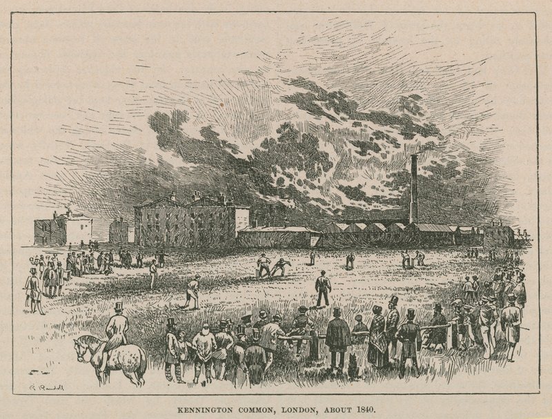 Kennington common, London, omkring 1840 af Robert Randoll