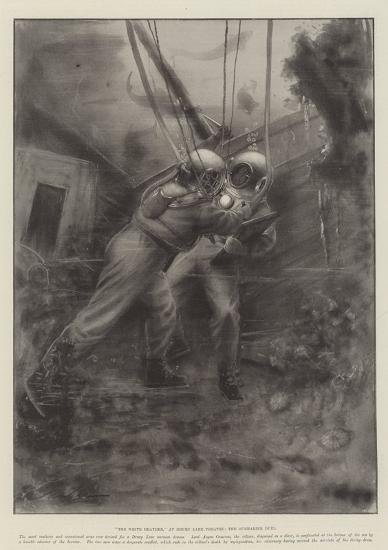 The White Heather, på Drury Lane Theatre, Ubådsduellen af Robert Sauber