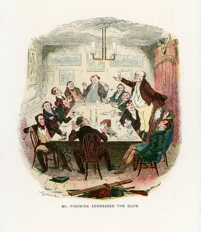 Illustration til Pickwick Papers af Robert Seymour