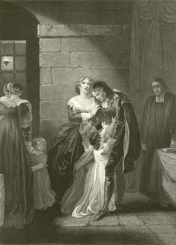 Lord William Russells sidste interview med sin familie af Robert Smirke