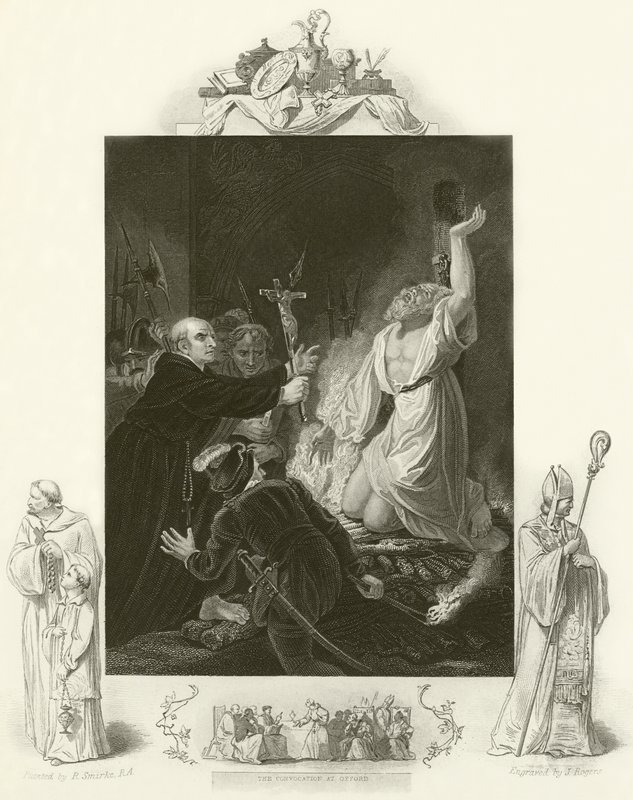Ærkebiskop Cranmers martyrium af Robert Smirke