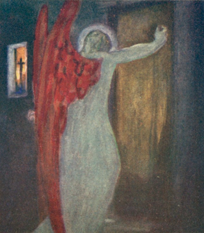 Illustration til The Dream Of Gerontius af kardinal Newman af Robert Traill Rose