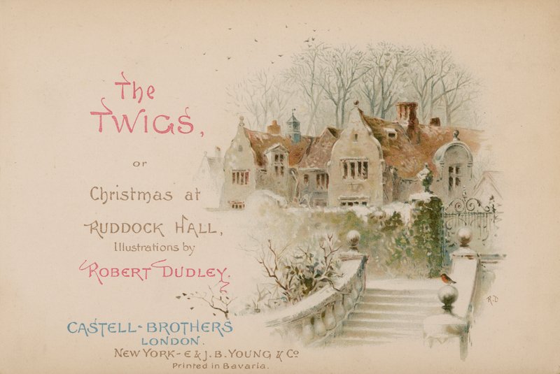 Illustration til The Twigs or Christmas at Ruddock Hall af Robert after Dudley