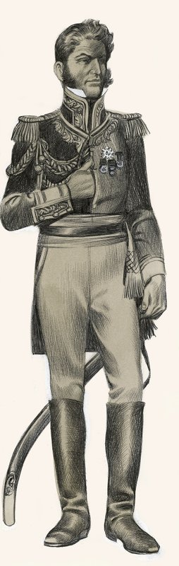 Antonio Lopez de Santa Anna af Ron Embleton