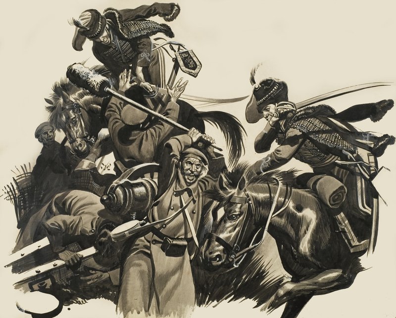 Kampscene af Ron Embleton