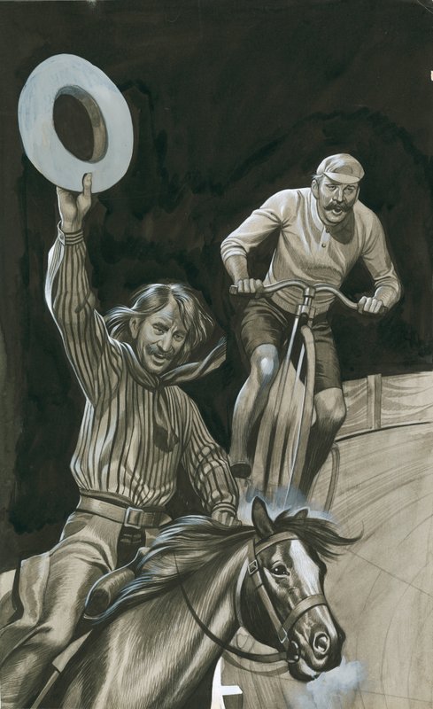 Cykel vs. hest af Ron Embleton
