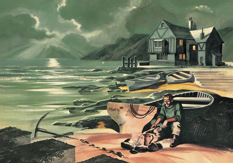 Dover Beach af Ron Embleton