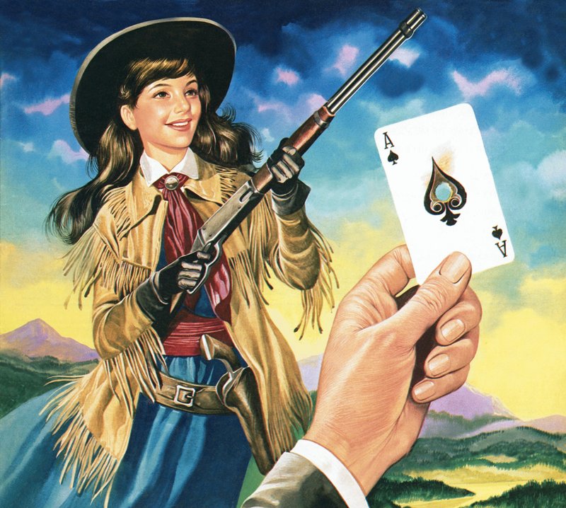 Miss Annie Oakley af Ron Embleton