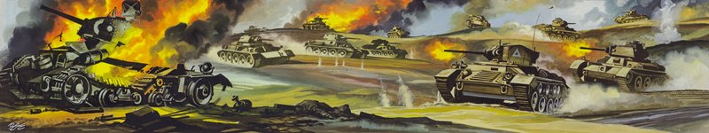 Slaget ved El Alamein af Ron Embleton