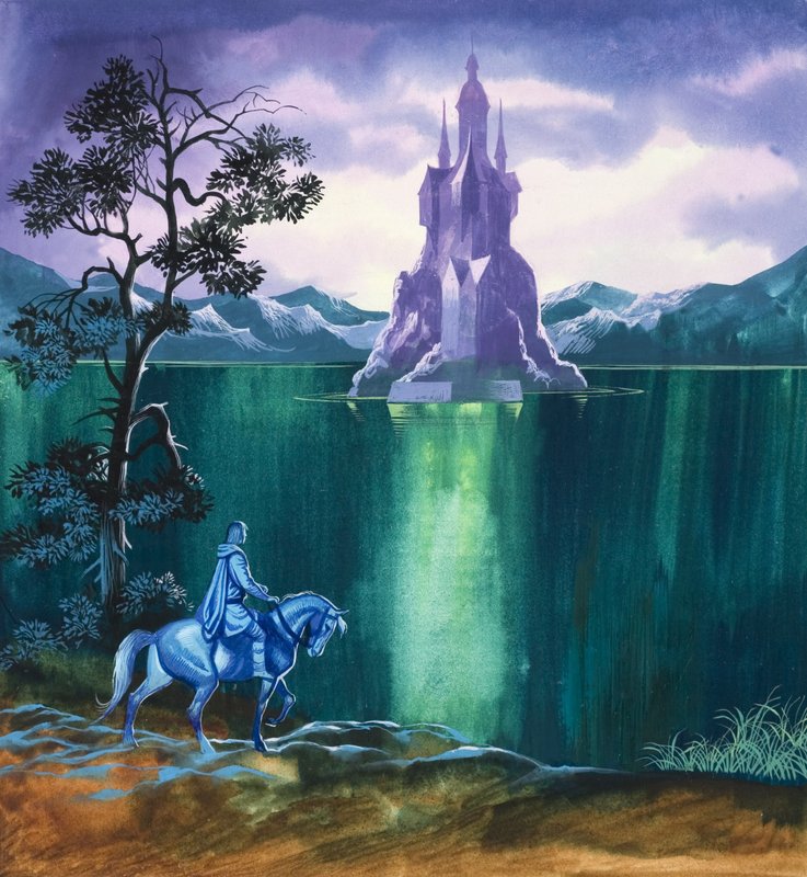 De magiske æbler (gouache på papir) af Ron Embleton