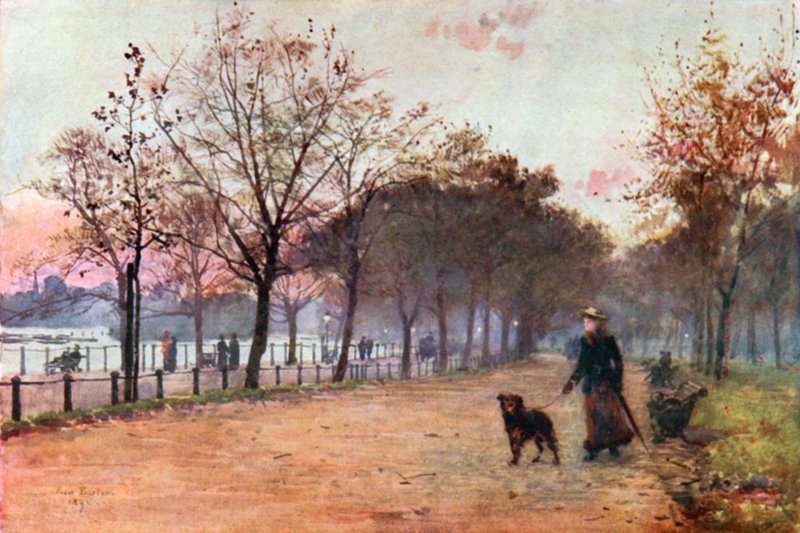 Ved ringen, Hyde Park: Aften af Rose Maynard Barton