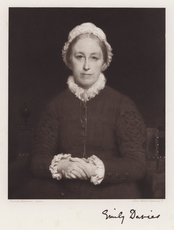 Sarah Emily Davies (litho) af Rudolf Lehmann