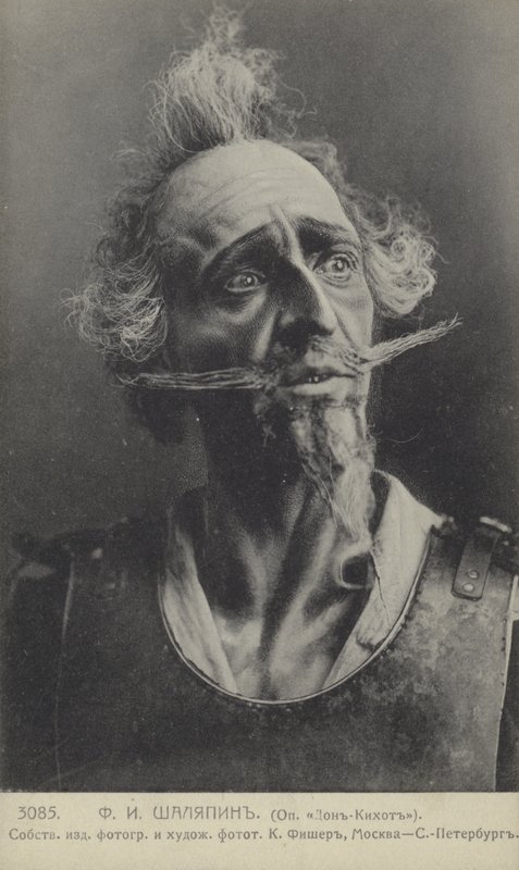 Feodor Chaliapin, russisk operasanger, i rollen som Don Quixote af Russian Photographer
