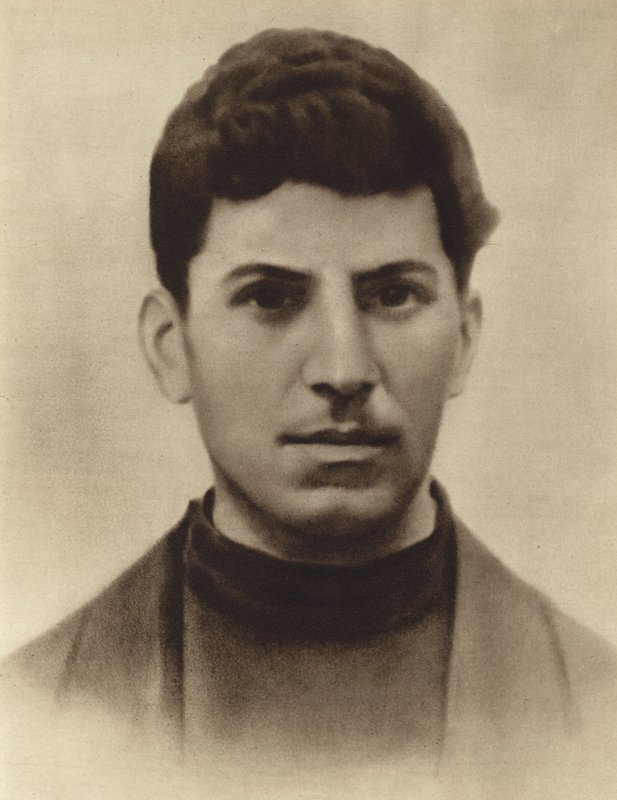Joseph Stalin i en alder af 17, mens han deltog i Tbilisi-seminaret, Georgien, 1896 af Russian Photographer