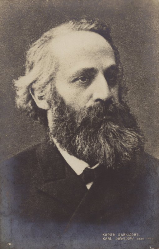 Karl Davydov, russisk cellist (1838-1889) af Russian Photographer