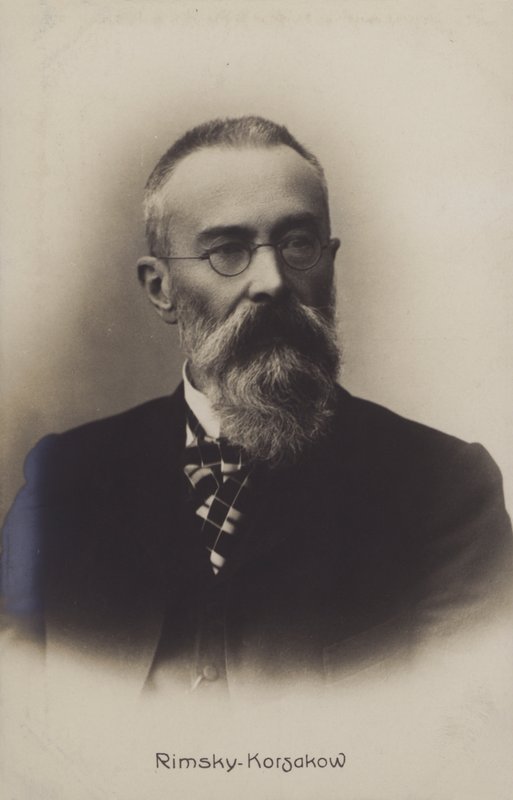 Nikolai Rimsky-Korsakov, russisk komponist. af Russian Photographer