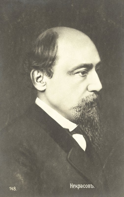 Nikolay Nekrasov, russisk digter (s/h foto) af Russian Photographer