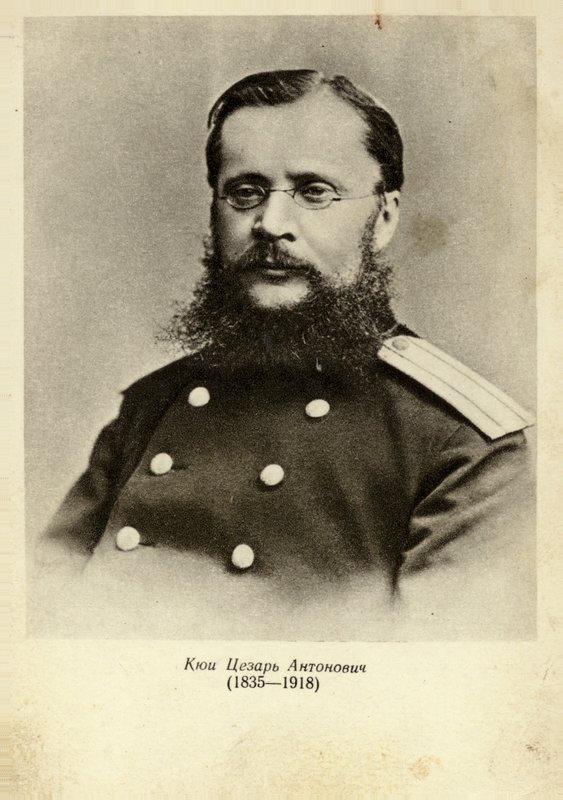 Portræt af Cesar Cui af Russian Photographer